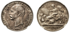 Greece, King George I, 1863-1913. 2 Drachmai, 1911, Second Type, Paris mint (KM61; Divo 52; IV25). 

Graded AU58 NGC.