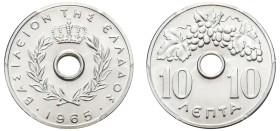 Greece, King Paul, 1947-1964. Proof 10 Lepta, 1965, Vienna mint (KM78).

Graded PR67 PCGS.
