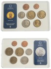 Greece, Third Republic, 1974-. Official set of 1-2-5-10-20-50-100 Drachmai, 1993, Athens mint (KM-MS4).

Uncirculated proof (7), in original plastic...