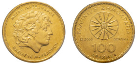 Greece, Third Republic, 1974-. 100 Drachmai, 2000, Athens mint (KM159).

Graded PL68 PCGS.