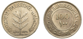 Palestine, British Mandate, 1920-1948. 100 Mils, 1939, London mint, 11.62g (KM7).

About extremely fine, reverse better.