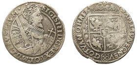 Poland, Sigismund III Vasa, 1587-1632. Ort (1/4 Taler), 1621, Bydgoszcz mint, 6.23g (KM37; Kopicki 1274-1275).

About very fine.