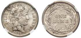 USA, Federal Republic, 1776-. “Barber” Dime (10 Cents), 1913, Philadelphia mint (KM113).

Graded MS62 NGC.