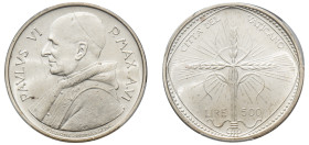 Vatican, Paul VI, 1963-1978. 500 Lire, Anno VI - 1968, Rome mint, F.A.O. (KM107).

Graded MS63 PCGS.
