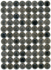 Yugoslavia, Peter II, 1934-1945. Lot of 88 coins comprising 10 Dinara (10 Dinars) (88), 1938, Belgrade mint, total weight 440.42g (KM22).

About extre...