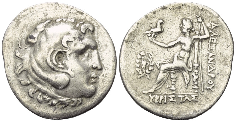 Aiolis. Kyme.

 Tetradrachme (Silber). Ca. 188 - 170 v. Chr.
Prägung im Namen...