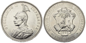 Deutsche Nebengebiete. Deutsch-Ostafrika.

 1 Rupie (Silber). 1892.
Vs: Behelmte und uniformierte Büste links.
Rs: Wert und Jahreszahl in Kranz.
...