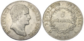 Frankreich. Konsulat (1799 - 1804).

 5 Francs (Silber). 1802 - 1803. Paris.
Vs: BONAPARTE PREMIER CONSUL. Kopf links. 
Rs: Wertangabe und Jahresz...