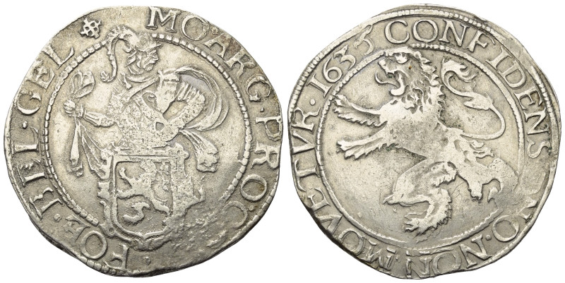 Niederlande. Vereinigte Provinzen. Gelderland.

 Löwentaler (Silber). 1635.
V...