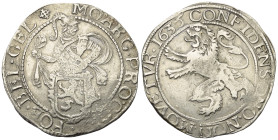 Niederlande. Vereinigte Provinzen. Gelderland.

 Löwentaler (Silber). 1635.
Vs: Ritter hinter Löwenschild.
Rs: Steigender Löwe nach links.

41 m...
