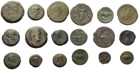 Provinzialrömische Münzen - Lots.


Ägypten.

Lot (9 Stück, Bronze): 1. - 2. Jhdt. n. Chr.

Sehr schön - fast sehr schön.

Verkauft wie beseh...