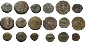 Provinzialrömische Münzen - Lots.

Ägypten.

Lot (9 Stück, Bronze): 1. - 2. Jhdt. n. Chr.

Sehr schön - fast sehr schön.

Verkauft wie besehen...