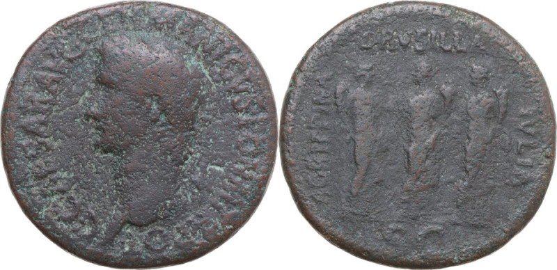 Gaius (Caligula) (37-41). AE Sestertius, Rome mint, 37-38. Obv. C CAESAR AVG GER...