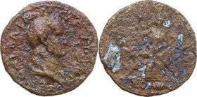 Galba (68-69). AE Sestertius, Rome mint, June-August, 68 AD. Obv. SER GALBA IMP CAES AVG TR P. Laureate and draped bust right. Rev. ROMA (in exergue) ...