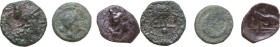 Greek Italy. Multiple lot of three (3) unclassified AE coins from Greek Italy.