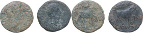 Roman Empire. Lot of 2 (two) AE provincial coins of Augustus, Lepida-Celsa mint (Spain) (RPC I 271 & 278).