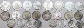 World Coins. Lot of twelve (12) unclassified AR commemorative coins; including: Switzerland, Hungary, Denmark, India, Czechoslovakia, Ireland.