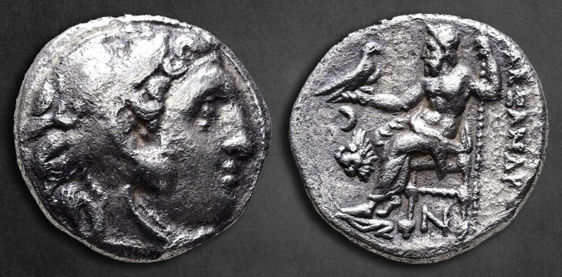 Kings of Thrace. Kolophon. Macedonian. Lysimachos 305-281 BC. In the name and ty...