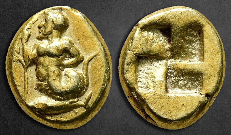 Mysia. Kyzikos circa 450-330 BC. 
Sixth Stater or Hekte EL

12 mm, 2,67 g

...