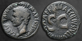 Augustus 27 BC-AD 14. M. Maecilius Tullus, moneyer. Rome. As Æ