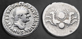 Divus Vespasian AD 79. Rome. Denarius AR