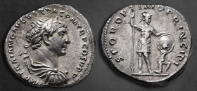 Trajan AD 98-117. Rome. Denarius AR