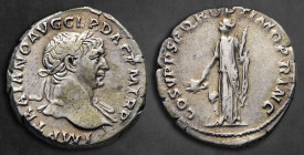 Trajan AD 98-117. Rome. Denarius AR