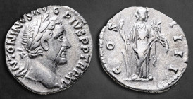 Antoninus Pius AD 138-161. Rome. Denarius AR