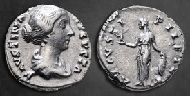 Faustina II AD 147-175. Rome. Denarius AR