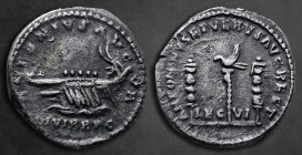 Marcus Aurelius and Lucius Verus AD 165-166. Restitution issue for Mark Antony. Rome. Denarius AR