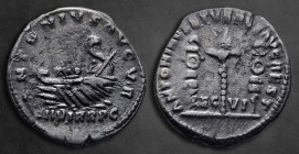 Marcus Aurelius and Lucius Verus AD 165-166. Restitution issue for Mark Antony. Rome. Denarius AR