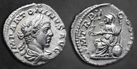 Elagabal AD 218-222. Struck AD 219. Rome. Denarius AR