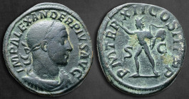 Severus Alexander AD 222-235. Rome. Sestertius Æ