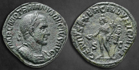 Trajan Decius AD 249-251. Rome. Sestertius Æ