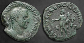 Trajan Decius AD 249-251. Rome. Sestertius Æ