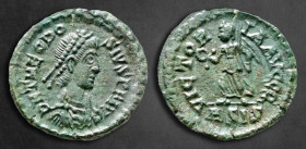 Theodosius I AD 379-395. Siscia. Follis Æ