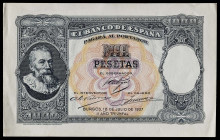 1937. Burgos. 1000 pesetas. (Ed. NE45P) (Cobo P.EE 19k) (Pick 106). 18 de julio, Martinus Pepjin. Prueba calcográfica y litográfica de la casa milanes...