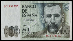 1979. 1000 pesetas. (Ed. 477b) (Pick 158*). 23 de octubre, Pérez Galdós. Serie especial 9C. Apresto original. Muy buen ejemplar. Se entrega encapsulad...