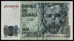 1979. 1000 pesetas. (J. A. Castellanos Er.I4 (R>A)). 23 de octubre, Pérez Galdós, serie 2N. Error por transferencia de diseño del reverso replicado so...