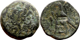 Ptolemaic Kings Of Egypt. (3-1 century BC. Bronze. Obverse: Head of Zeus. Reverse: Eagle on Thunderbolt

26mm 15.03g