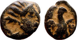 Antiochos VIII ? (Seleukid King: 121-96 BC). AE bronze. Obv.: diademed head of Antiochus right. Rev.: BAΣІΛEΩΣ ANTIOXOY EΠIΦANOYΣ; Eagle standing left...