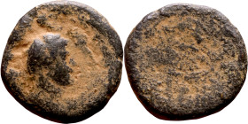 Hellenistic period coin (3-1 century BC) Bronze coin. Obv: Bust of Tyche. Rev: Cornucopiae

19mm 4.33g

Artificial sand patina