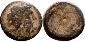 Ptolemaic Kings Of Egypt. (3-1 century BC. Bronze. Obverse: Head of Zeus. Reverse: Eagle on Thunderbolt

17mm 4.93g

Artificial sand patina