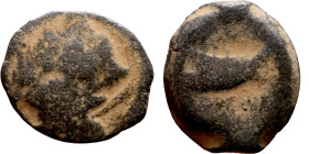 Hellenistic period coin (3-1 century BC) Bronze coin. 

17mm 4.06g

Artificial sand patina