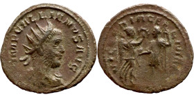 Roman coin – Gallienus (253-268). Bilon Antoninian.

23mm 3.19g