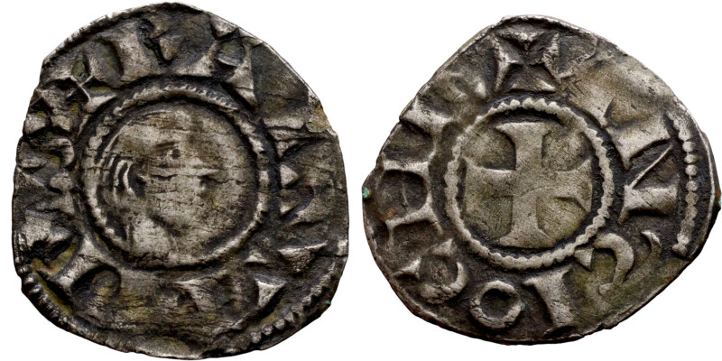 Principality of Antioch. Bohemond III (1163-1201) Denier. Antioch. Obverse: +BOA...