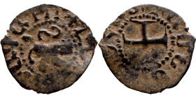 Middle Ages (X-XV century) – Bronze Coin

16mm 0.57g

Artificial sand patina