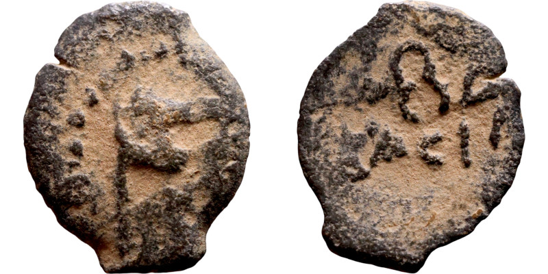 Seljuk (1037–1157, Bronze coin. Obverse: Arabic inscription. Reverse: Arabicc in...