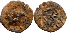 Seljuk (1037–1157, Bronze coin. Obverse: Arabic inscription. Reverse: Arabicc inscription

17mm 0.69g