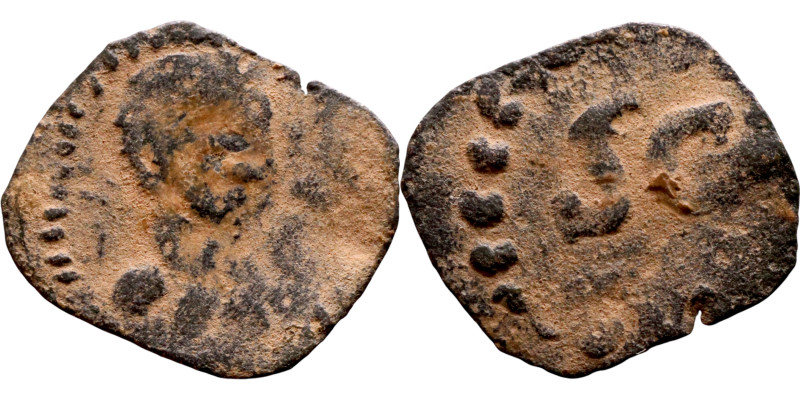 An imitation of a coin minted in Antioch (1st–3rd century).

15mm 0.32g

Art...